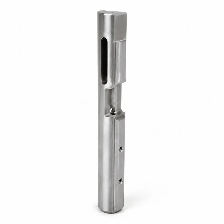 Precision CNC-bearbetat spårförsedd styrblock