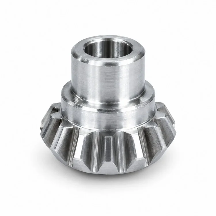 Precisions CNC-bearbetad rak vinkelväxel med nav